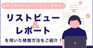 条件に該当するレコードを一括表示！リストビューやレポートを用いた検索方法をご紹介